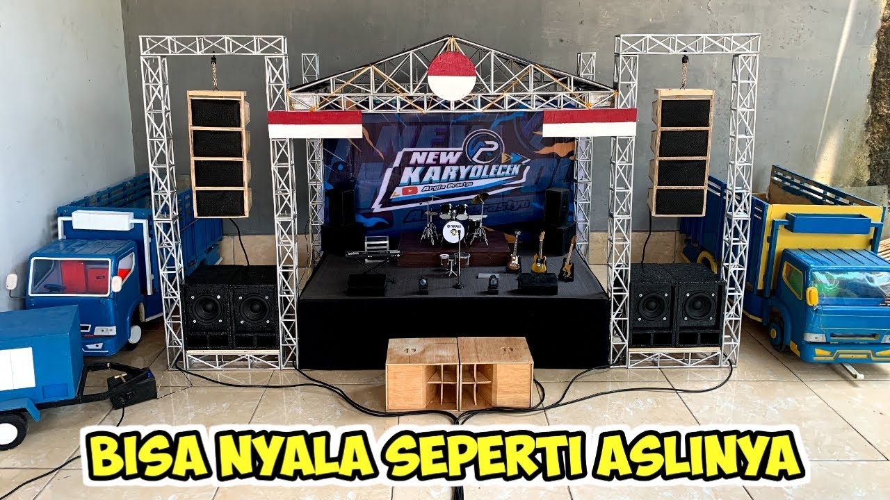 Cek sound miniatur panggung bisa nyala seperti aslinya