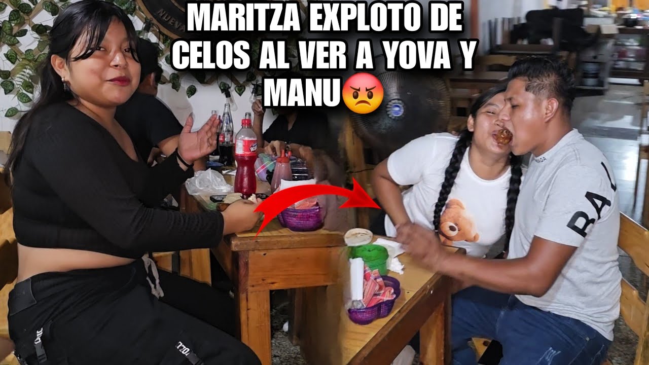 MANU Le Da Comida En La Boca A YOVA😍MARITZA Expl0t0 De Cel0s Al Verlos😡Asi Reaccionó MARITZA😱