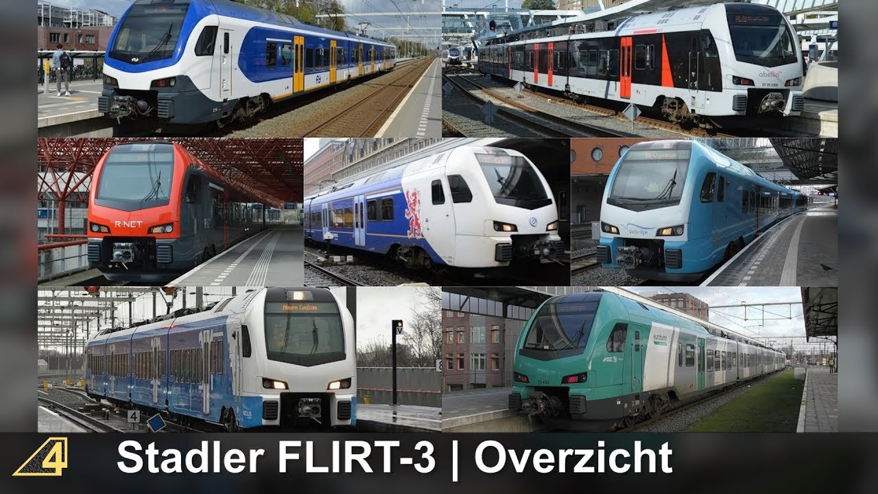 Stadler FLIRT-3 | Een kleurrijk overzicht 2018