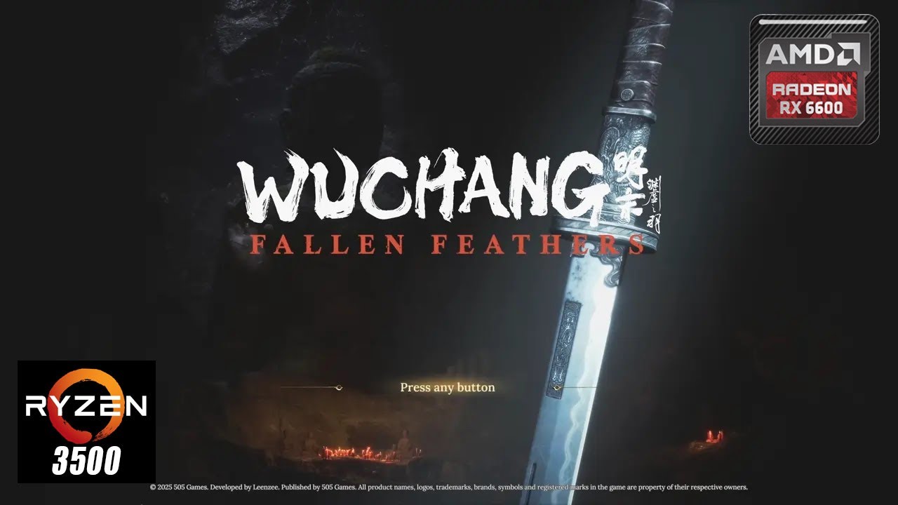 WUCHANG Fallen Feathers Gameplay with Ryzen 5 3500  and RX 6600 8gb (Medium Setting)