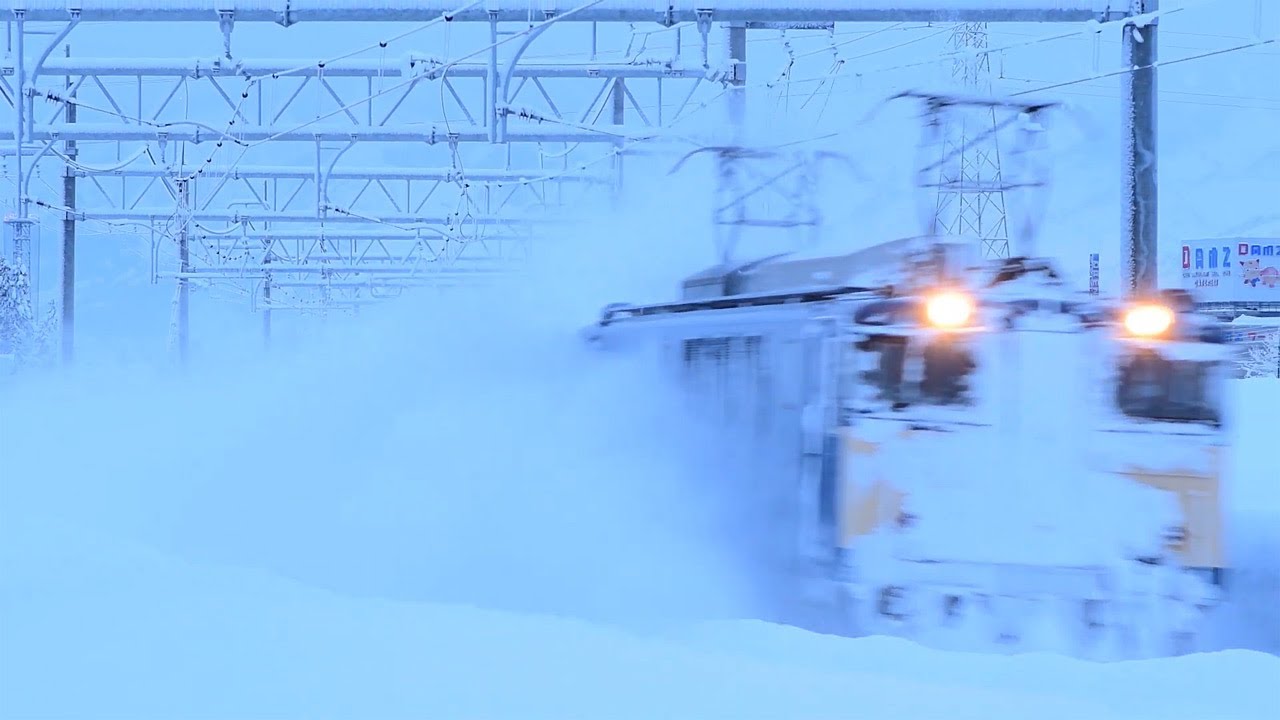 開通確認任務に就く上越カッター　単8740レ ～ 単8741レ　EF64 1051　2025.2.25