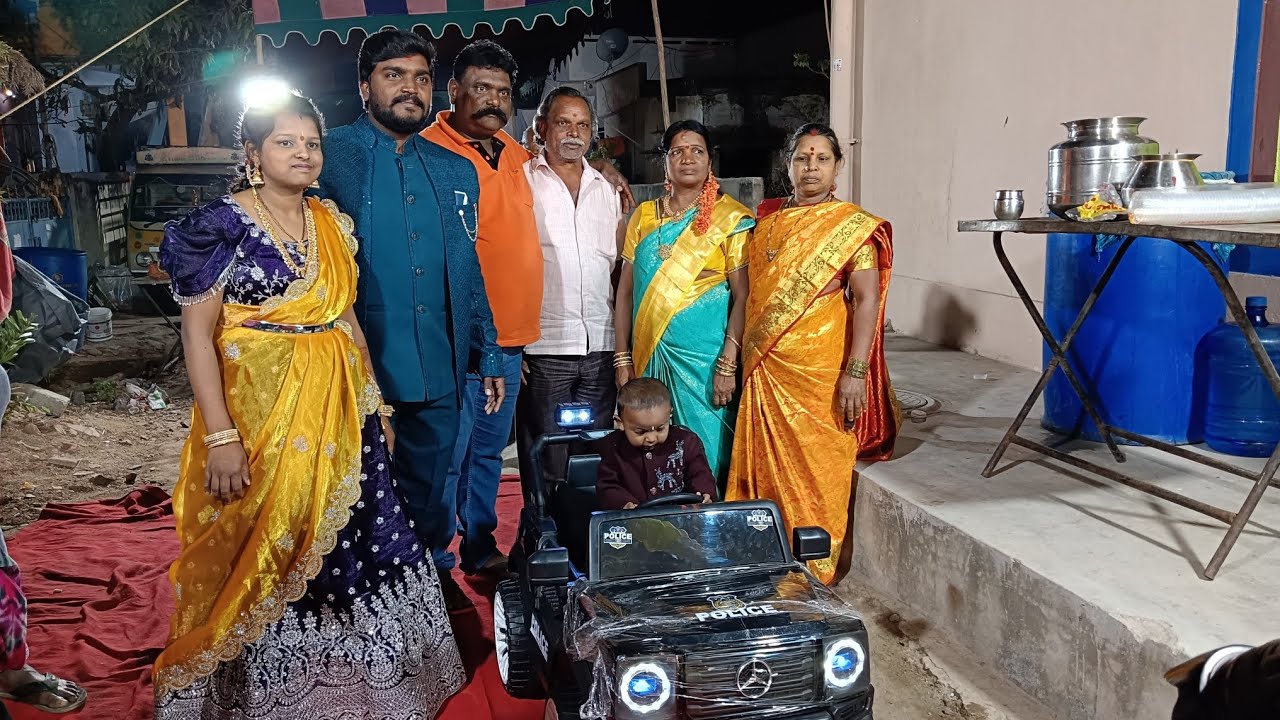 మా చిన్నోడి 1st birthday ఫంక్షన్ చేసినము #trending #viralvideo #sahasravlogs #birthdaycelebration 