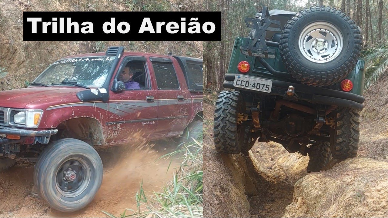 Erosões de areia em Willys, Hilux, Troller, SW4 e TR4