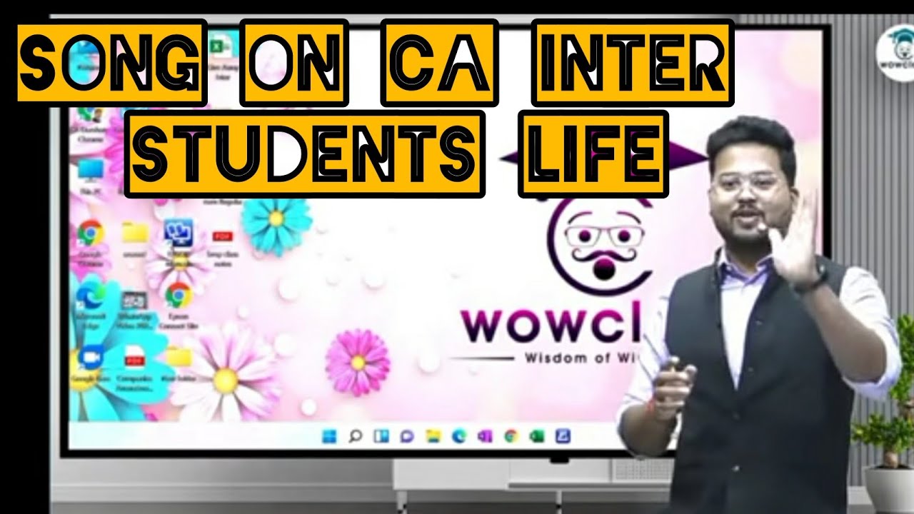 Song on CA Inter student's life by CA Darshan khare 💯