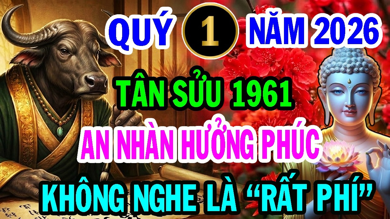 Bí Ẩn Trời Định Vận Mệnh Tân Sửu 1961, 3 Tháng Đầu Năm Thần Tài Ban Phúc, Tiền Về Ầm Ầm Cực Giàu