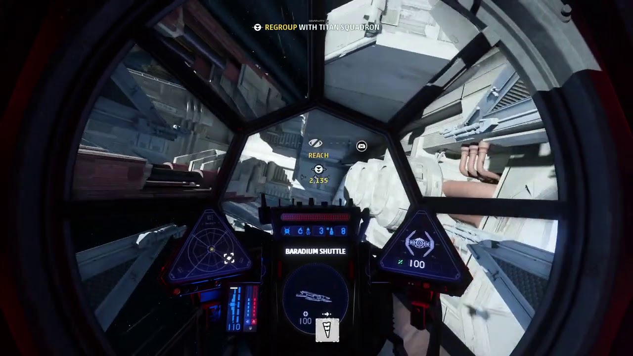 Star Wars Squadrons Scan Zeta Class Shuttle Regroup with Titan Squadron