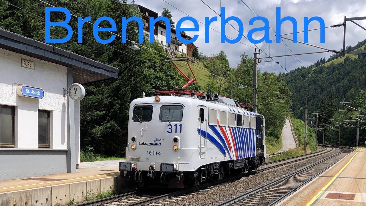 Treinen over de Brennerbahn / Züge auf der Brennerbahn [4K]