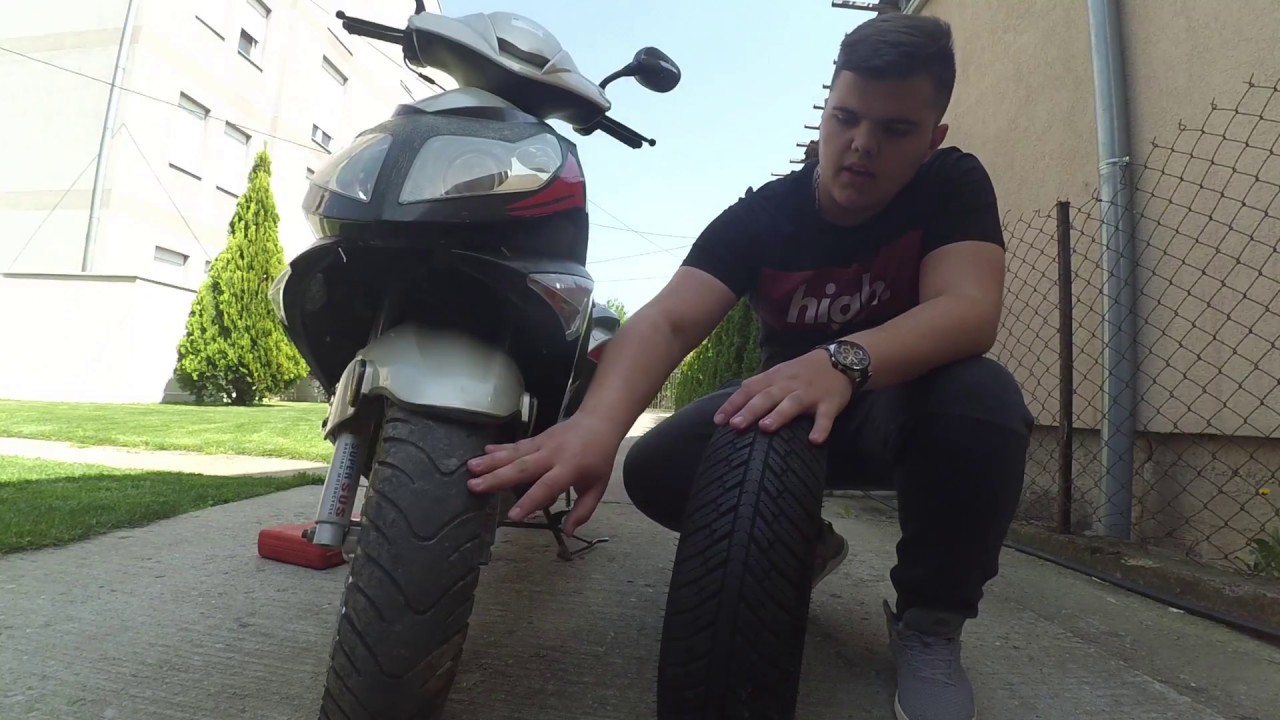 Menjam prednju gumu/Michelin City GripWinter/Sredjivanje motora#2