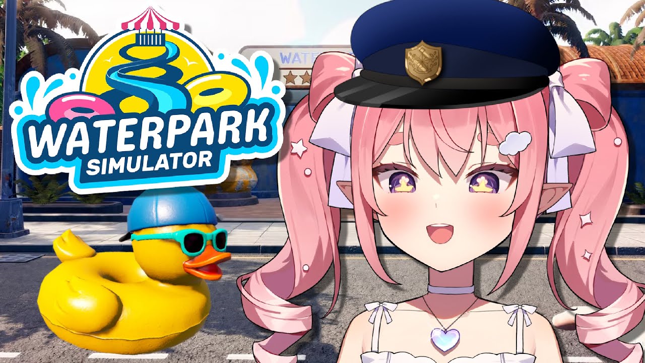 NO SNEAKING IN TO MY WATERPARK!!【Waterpark Simulator】
