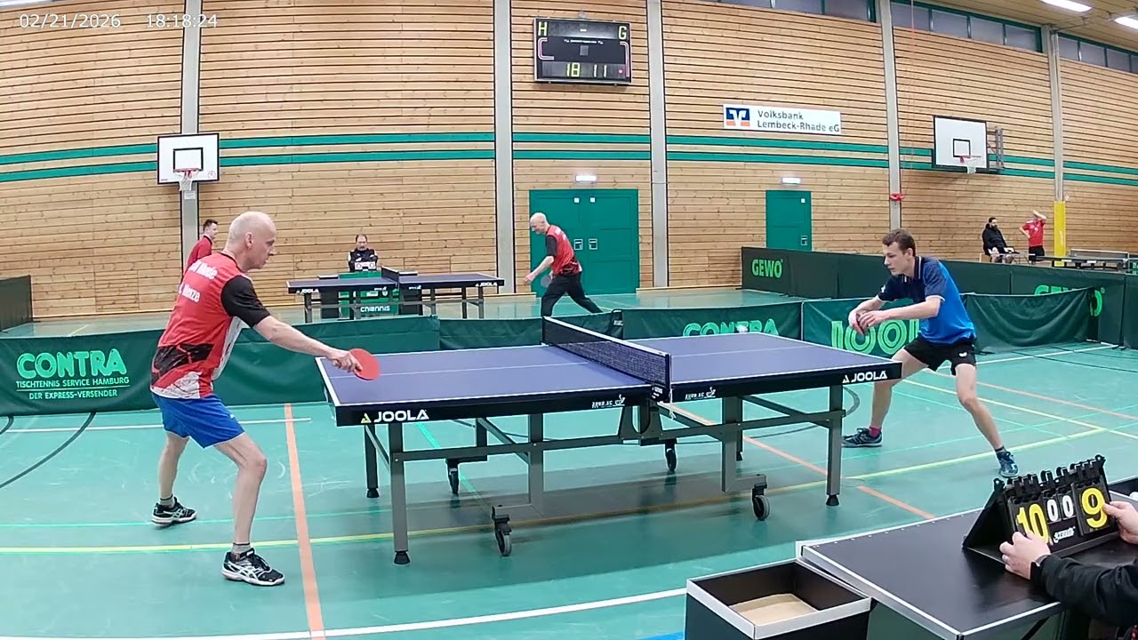 SSV Rhade 2 : TTC Lembeck 2, Hubi : Schulte im Walde, Günter : Vierlinger