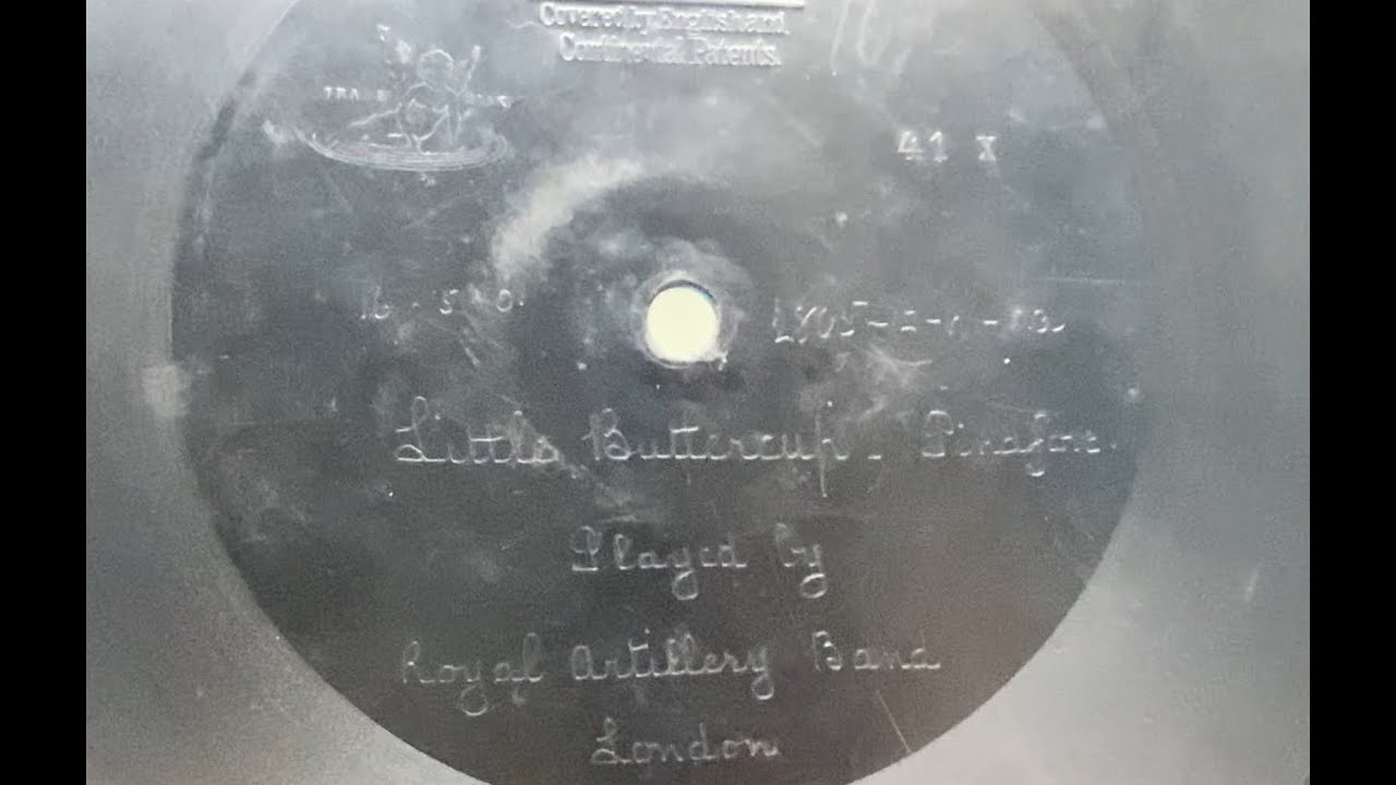 little buttercup - pinafore - royal artillery band. berliner record 41 X. recorded 16/5/1901