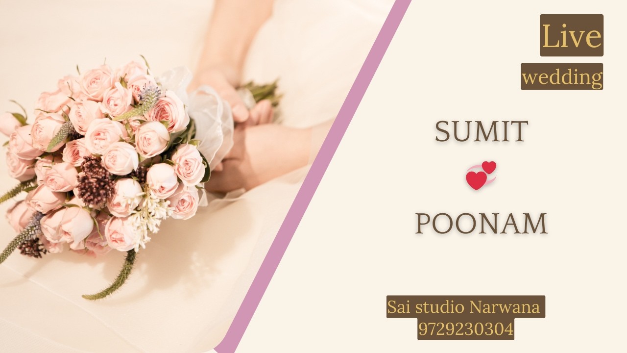 🔴LIVE : SUMIT 💞 POONAM || LIVE BY : Sai studio Narwana 9729230304