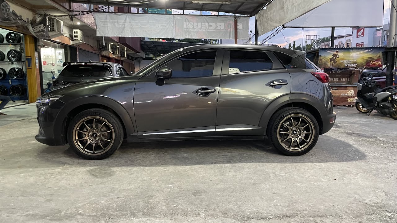 Ganti suasana ke Sporty, Mazda CX-3 pakai Velg HSR Boroko SRD Ring 18