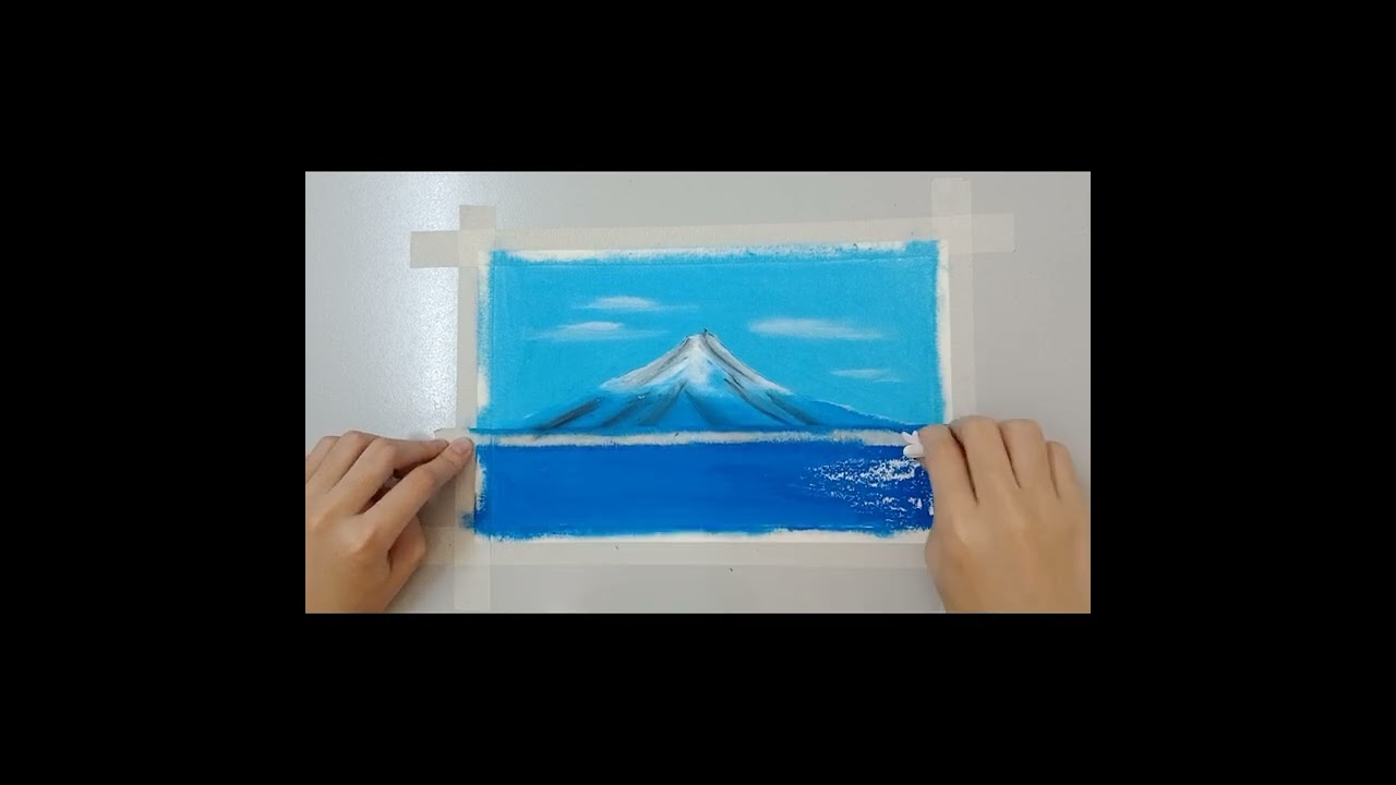 风景画（富士山）