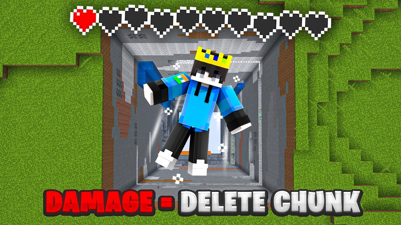 Minecraft, But If I Take Damage, The World Deletes&hellip;