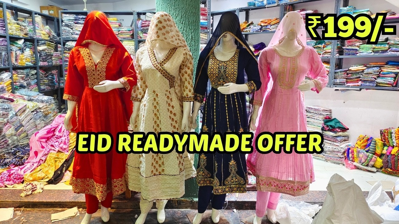 EID SPECIAL Readymade Suits ₹199/- Bridal Wedding Sarees Hyderabad Shopping