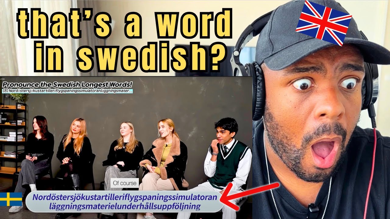 Brit Reacts to European was shocked by The Longest Word in Swedish