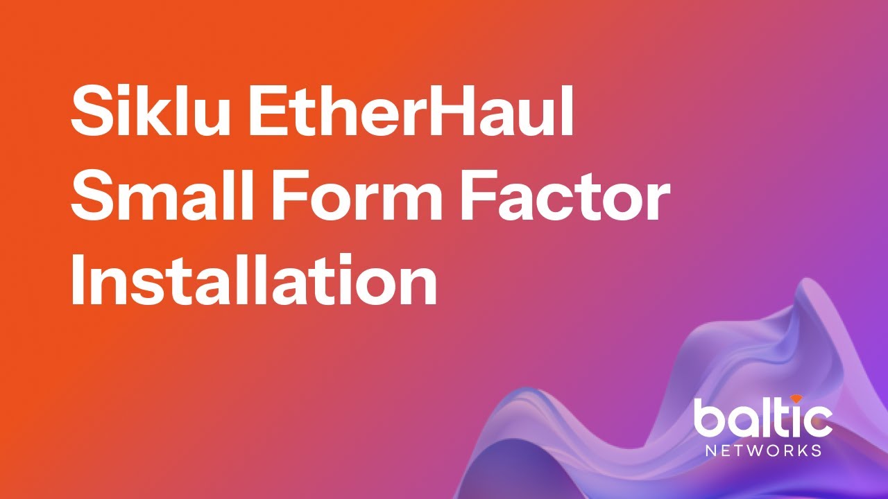 Siklu EtherHaul Small Form Factor Installation Guide using Small Mounting Kit   EH MK SM
