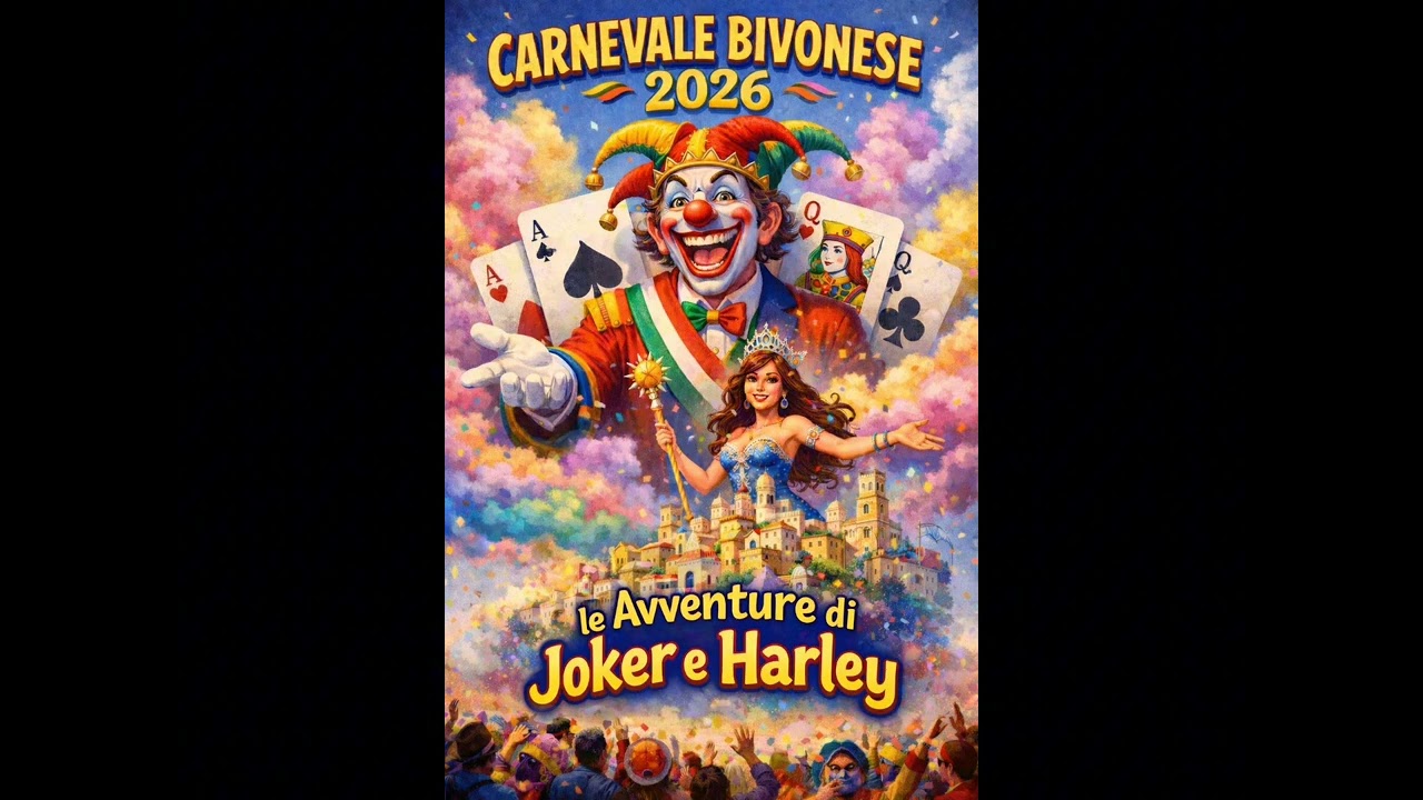 CARNEVALE BIVONESE 2026 LE AVVENTURE DI JOKER E HARLEY.versione 1