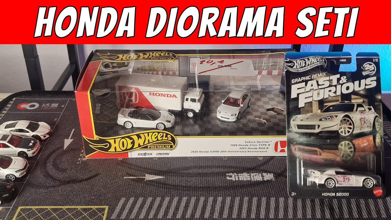 Çıtır hasarlı Honda diorama seti aldım! 🇯🇵 Bu videoda Honda’ya doyacaksınız 🔥