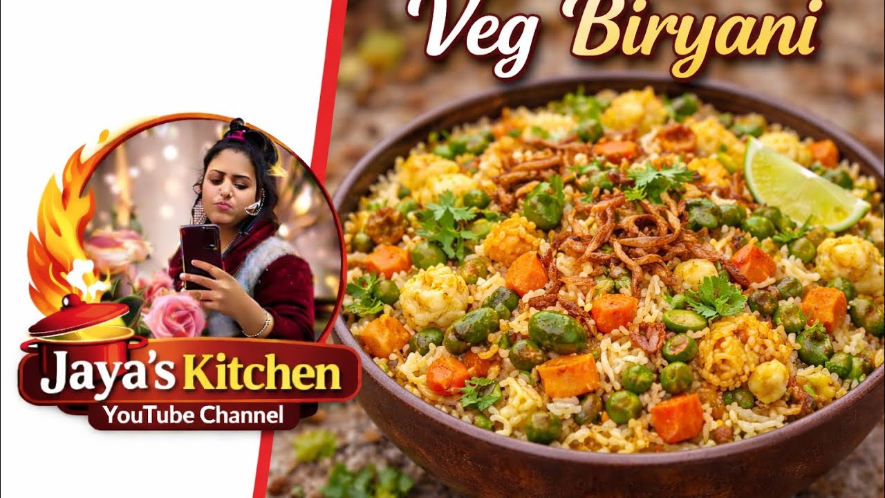 वेज बिरयानी कैसे बनाएं #Veg Biryani #food #jaya's kitchen 