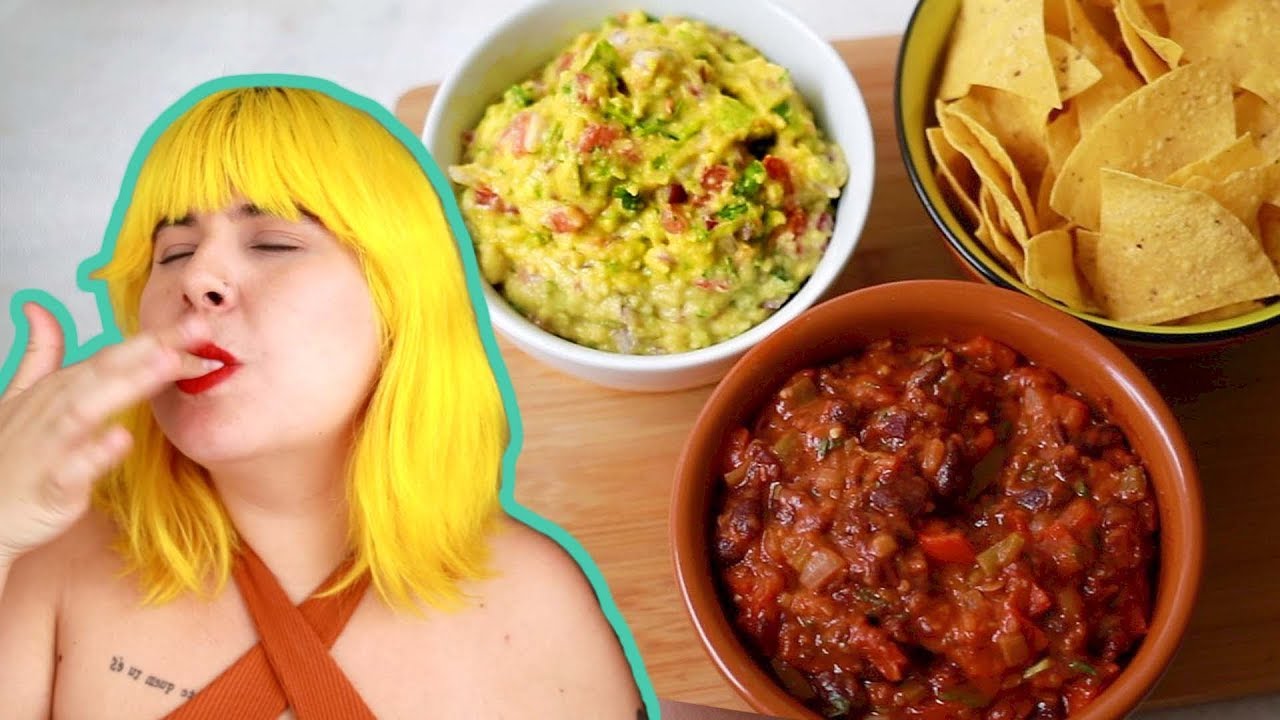 COMIDA MEXICANA SUPER FÁCIL (Guacamole e Chilli Beans Vegetariano)