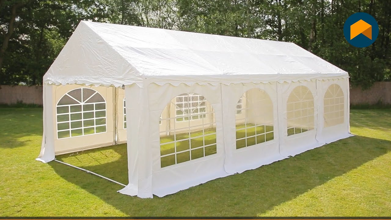 Partyzelt 4x8m (PVC) - Aufbauanleitung (PRO Plus) | Profizelt24