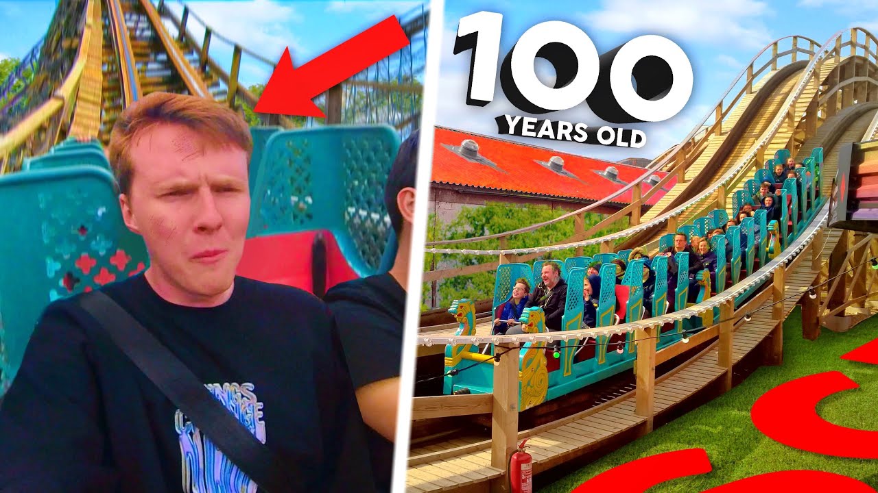 Riding a 100 YEAR OLD ROLLERCOASTER!!