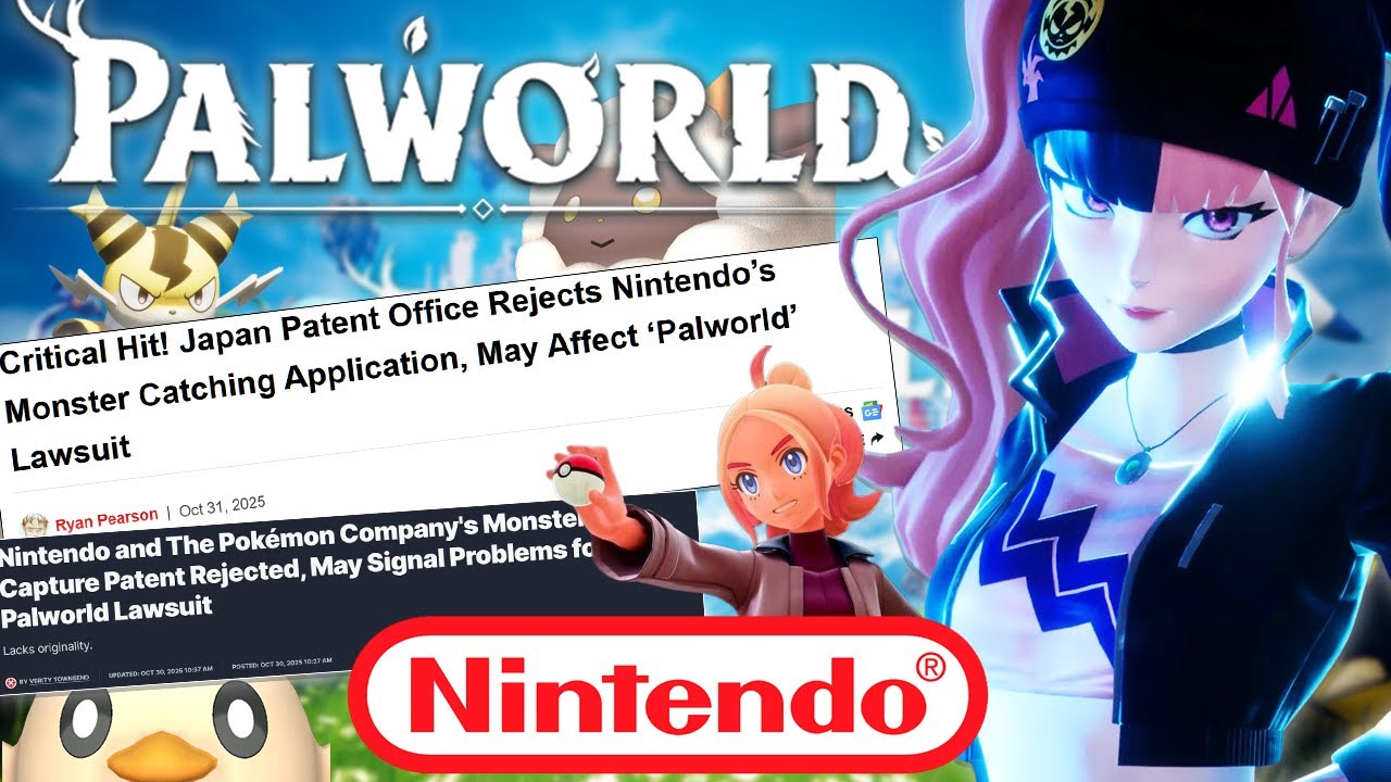 Патент Nintendo на Monster Catch ОТКЛОНЕН. Что это означает для иска Palworld?