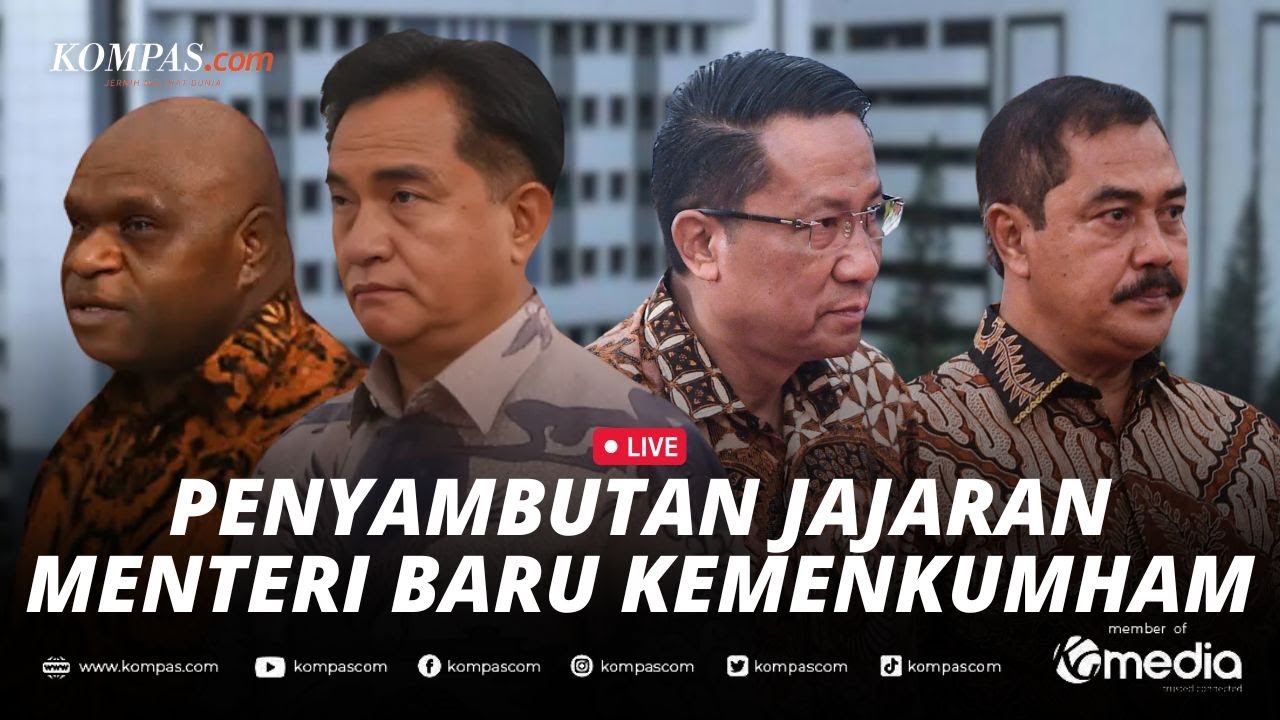 🔴LIVE - Serah Terima Jabatan Baru Kementerian Hukum & HAM Kabinet Prabowo-Gibran