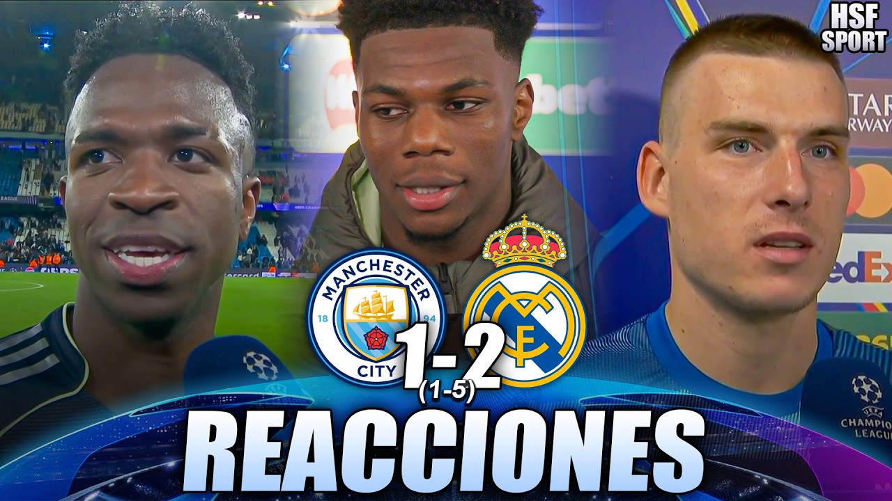 🔴 DECLARACIONES de VINICIUS TCHOUAMENI LUNIN y ARBELOA post partido MANCHESTER CITY 0-0 REAL MADRID