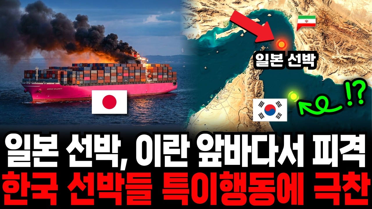 전 세계가 멈춘 호르무즈 해협, 일본은 피격당했고 한국은 빠져나왔다ㅣ그 이유에 전문가들 '경악'