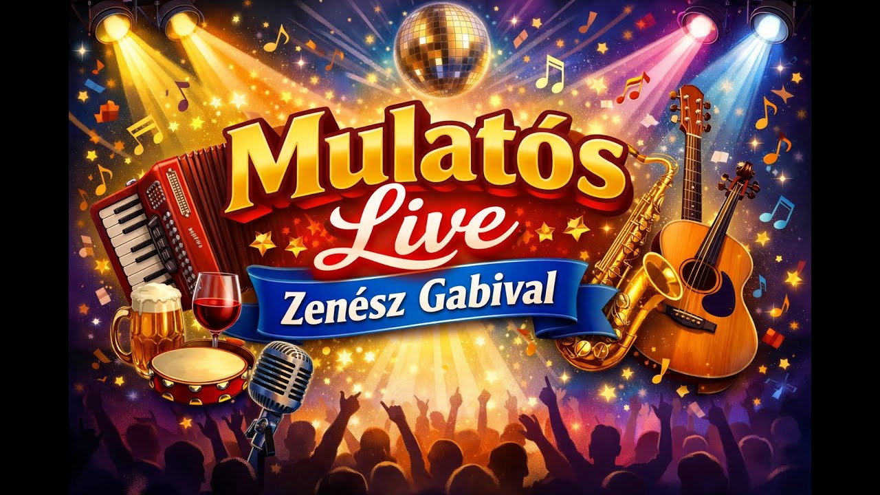 HÉTFŐ ESTI MULATÓS LIVE MUZSIKA ZENÉSZ GABIVAL 02.16.