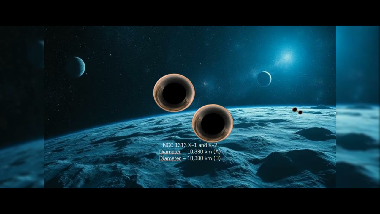 Binary Black Holes Size Comparison 2025
