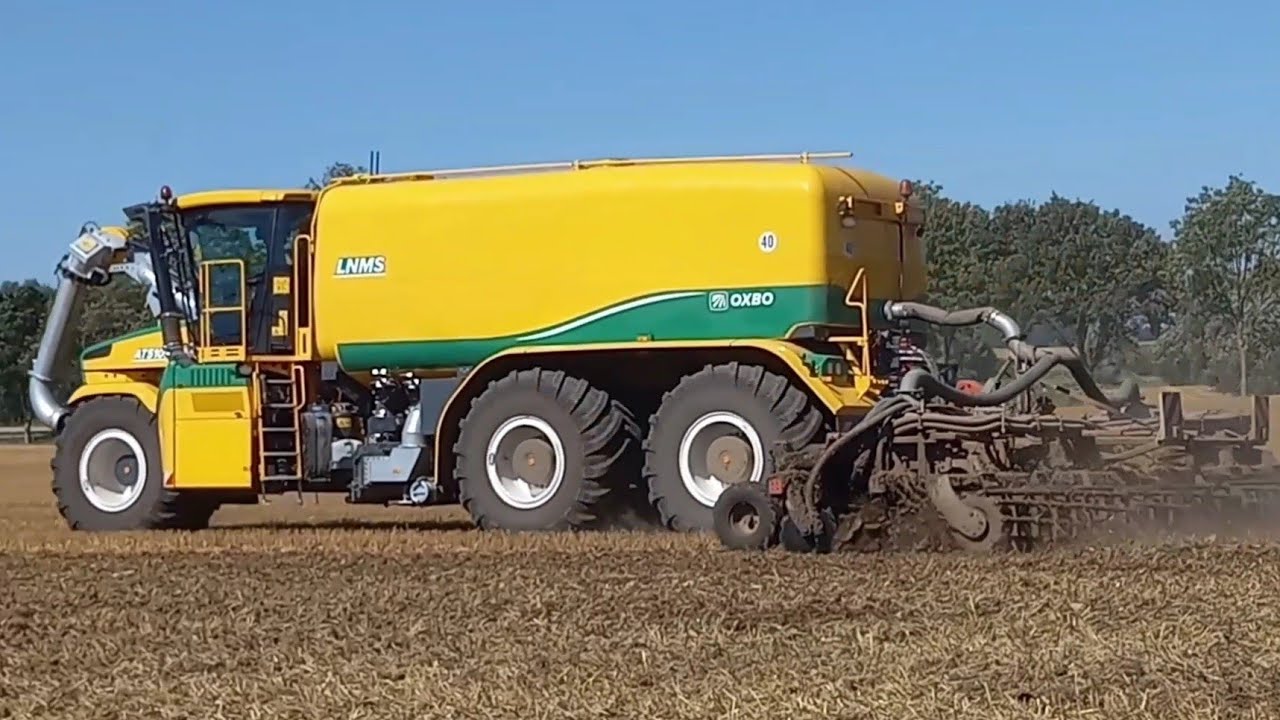 Gülle ausbringen.OXBO AT 5105-Volmer 9m Scheibenegge