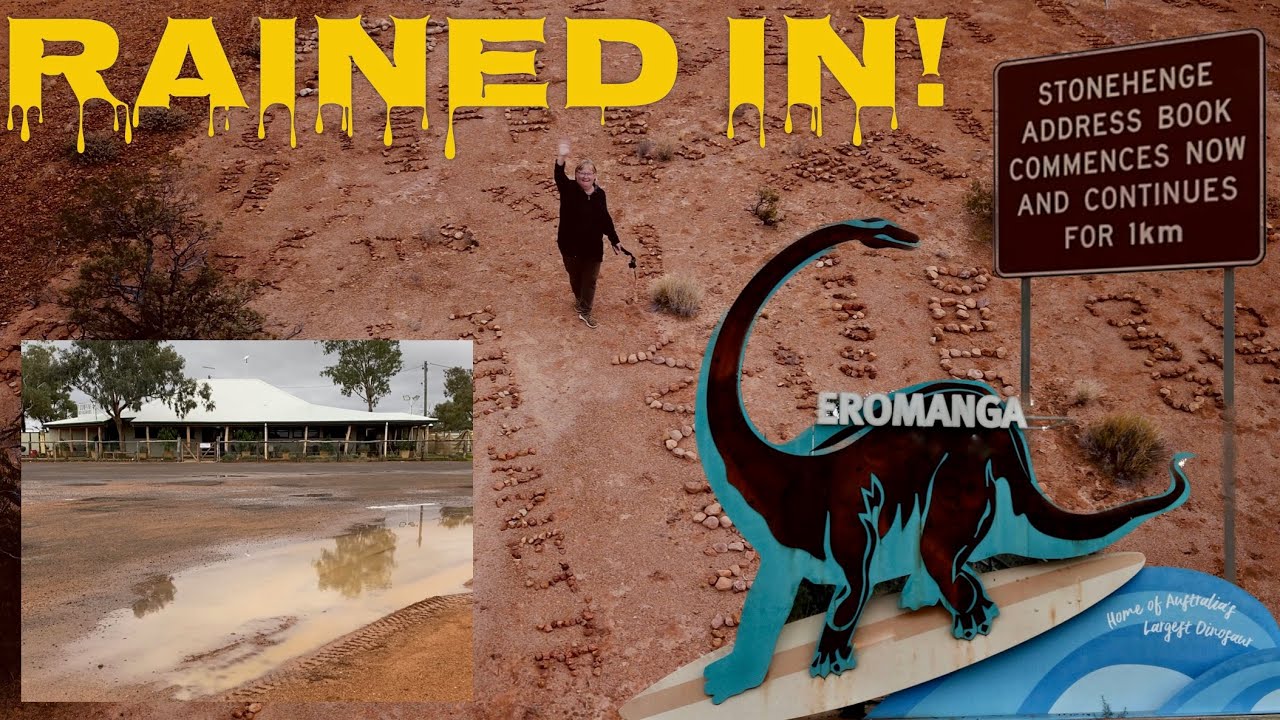 Eromanga to Stonehenge QLD - We get rained in for several days at Stonehenge!