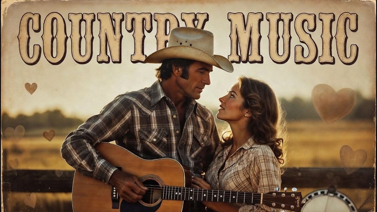 Country Love Songs Collection 💛 Timeless Country Hearts of the 70s–80s