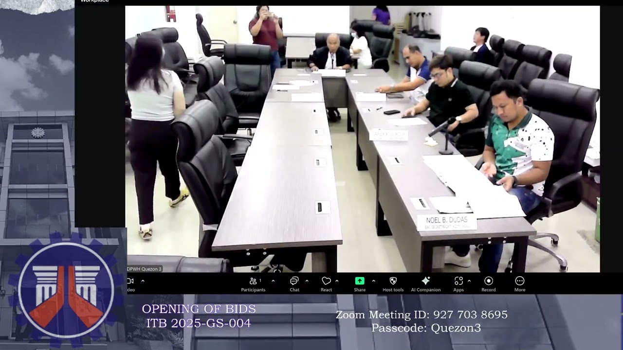 Procurement Livestream for DPWH Quezon 3rd DEO on December 23, 2025