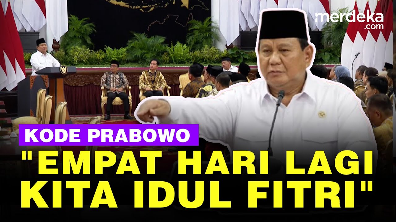 Depan Menteri Agama, Presiden Prabowo Sebut Empat Hari Lagi Indonesia Rayakan Idulfitri 2025
