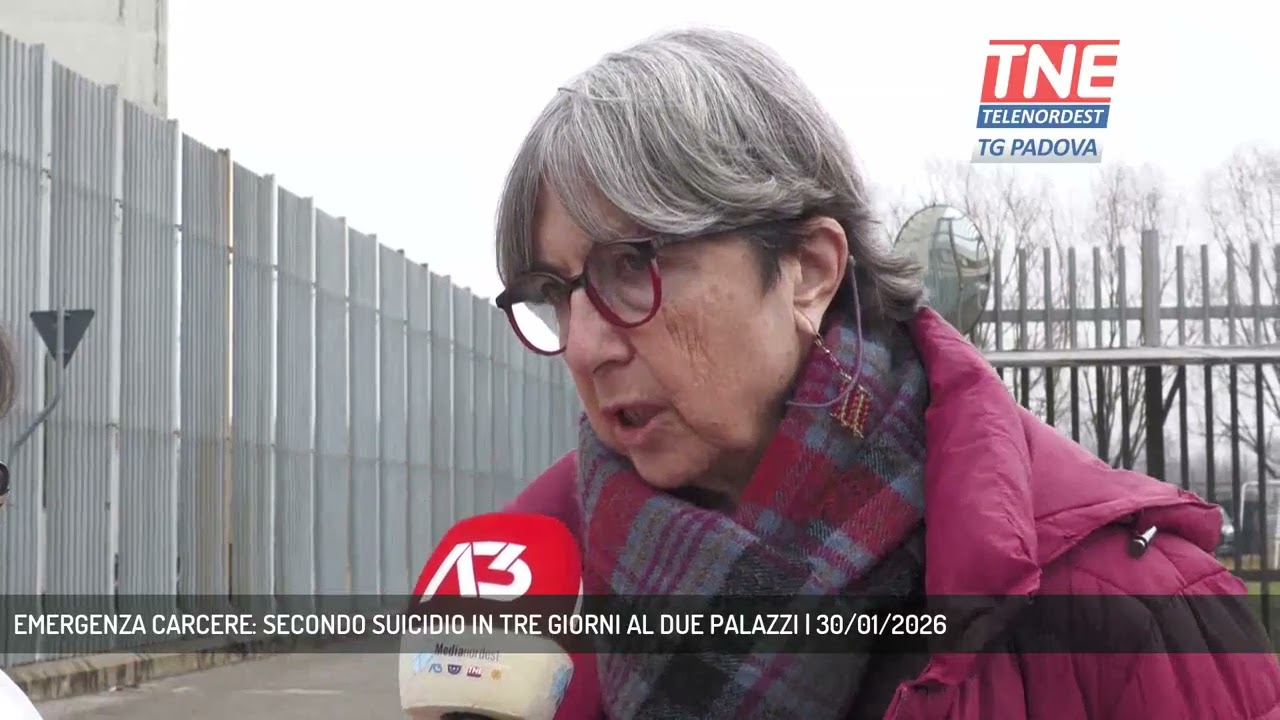 EMERGENZA CARCERE: SECONDO SUICIDIO IN TRE GIORNI AL DUE PALAZZI | 30/01/2026