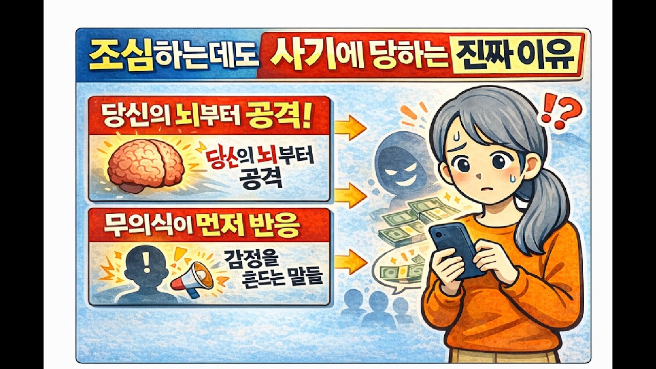 사람들은 왜 사기에 속을까, 조심하는데도 당하는 진짜 이유, 그 순간 뇌에서 벌어지는 일, 사기는 욕심이 아니라 뇌 반응이다, 왜 멈추지 못했을까, 당신의 판단이 흔들린 이유