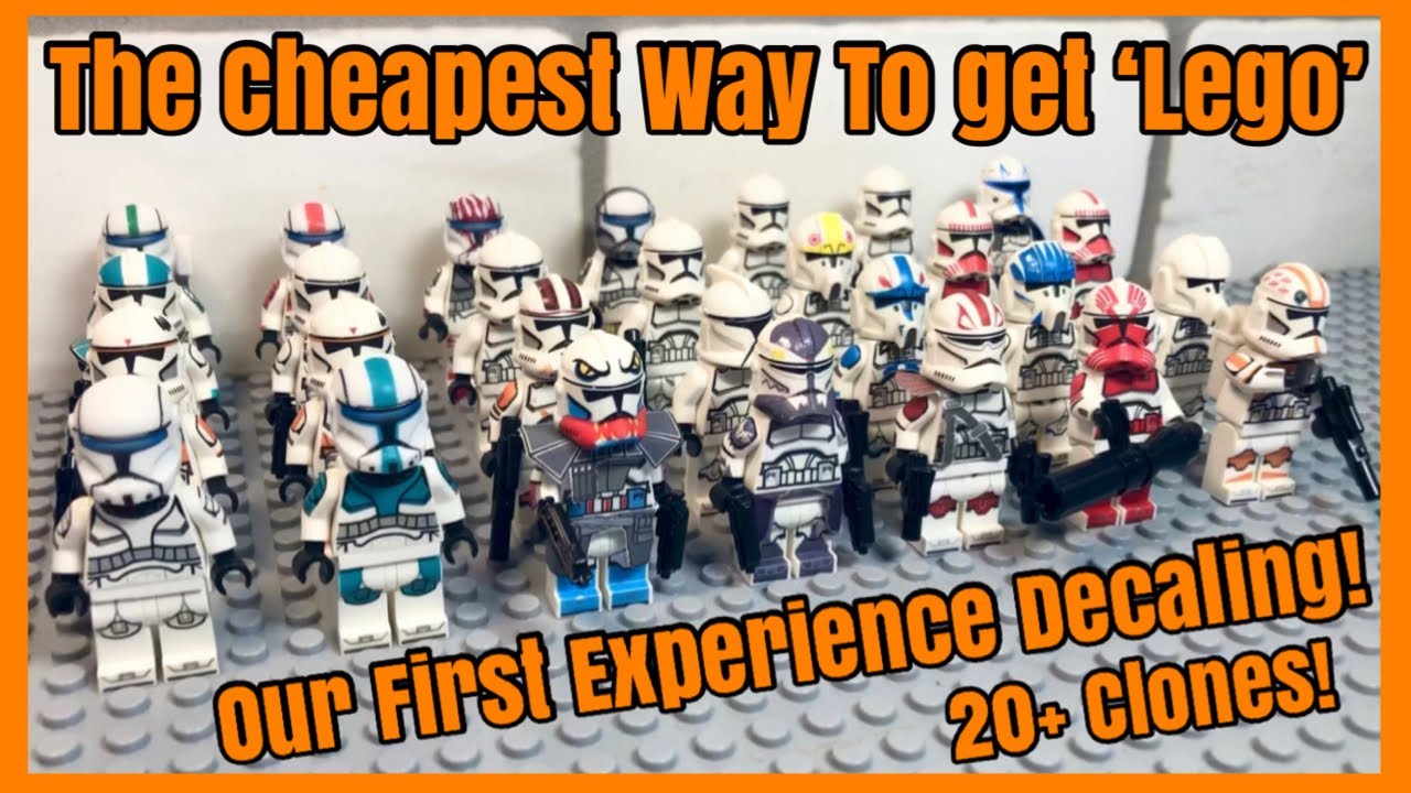 The Cheapest Way to get 'LEGO' Clones?? Our First Time Decaling LEGO!!!