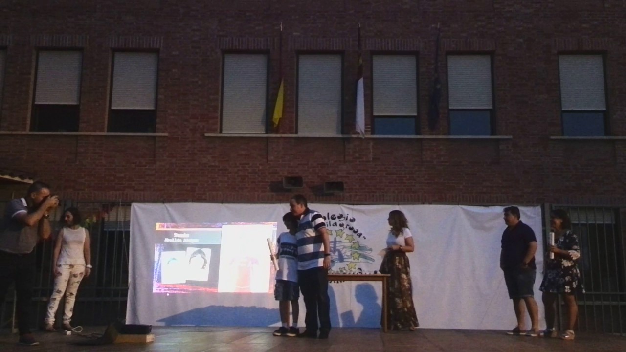 Colegio La Milagrosa - Manzanares - fin de curso 2017.  ( Entrega de Orla alumnos de 6º curso ).