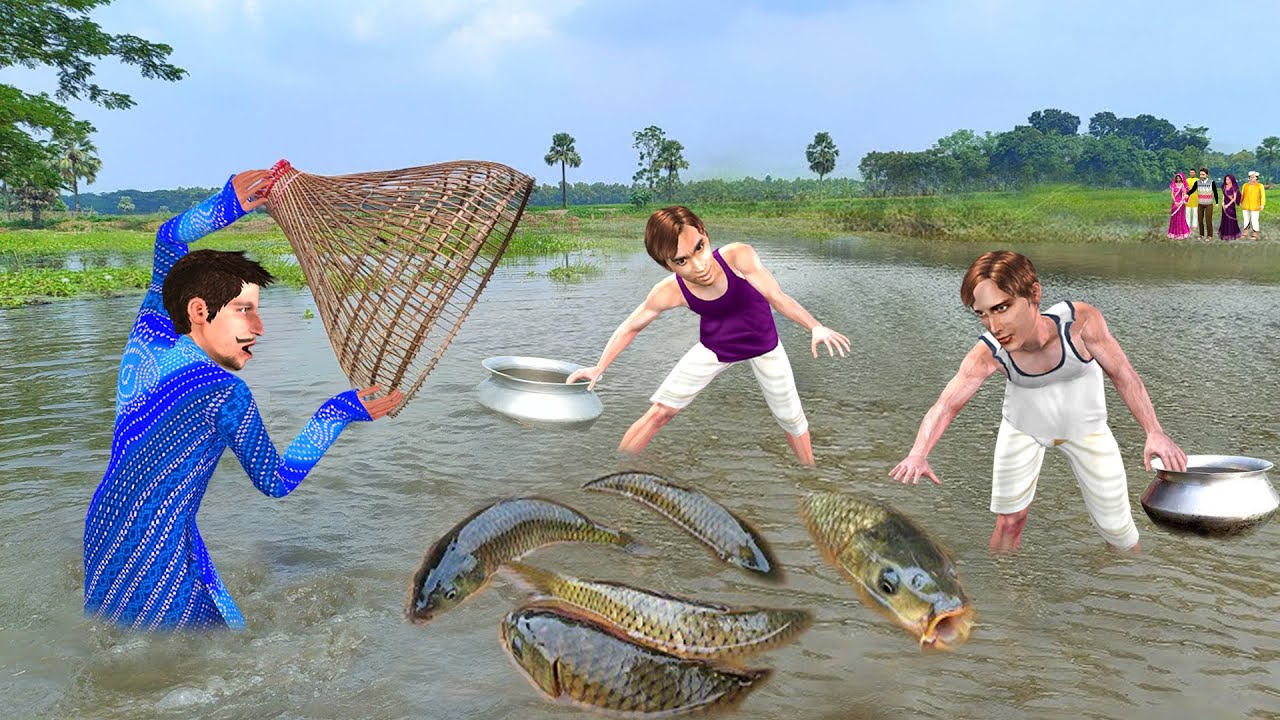 Village Fish Polo Snake Head Fish Competition Comedy Hindi Kahaniya