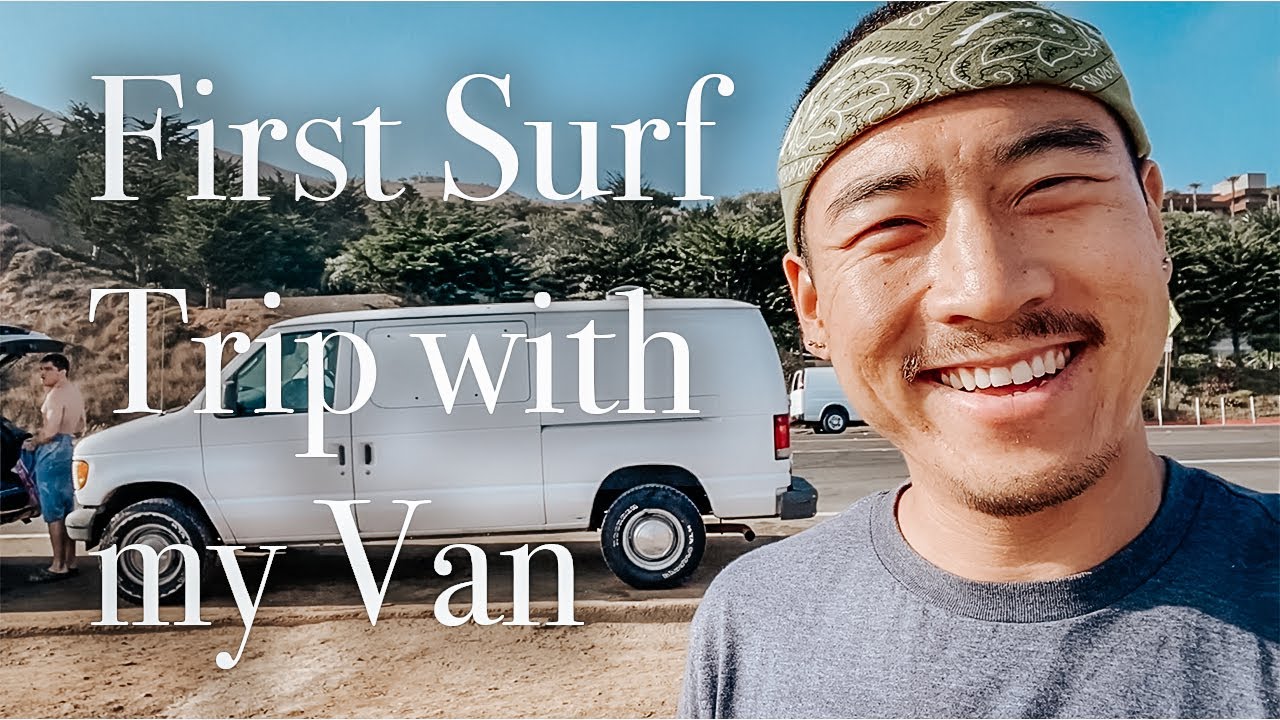 Van Life Surf Vlog - First Surf Trip with My Van