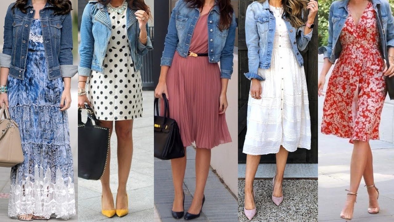 La CHAQUETA IDEAL para COMBINAR con TODOS tus VESTIDOS LA CHAQUETA JEANS o MEZCLILLA CHAQUETAS DENIM