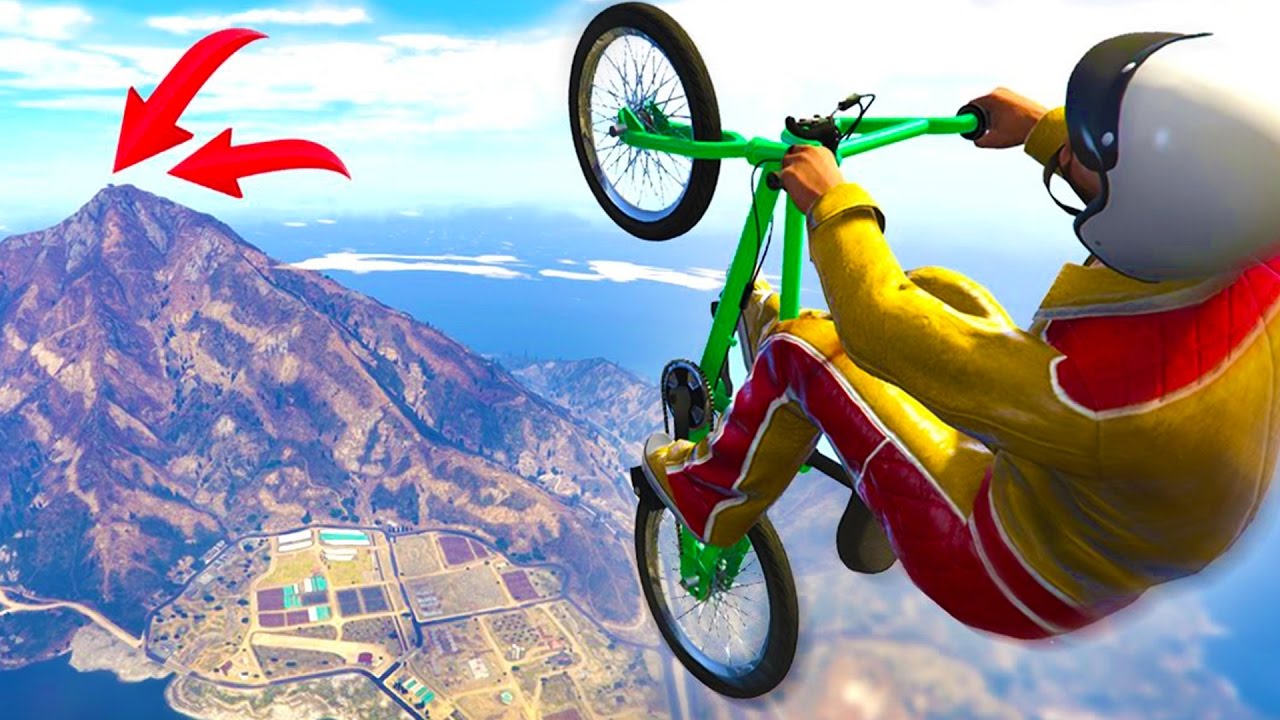 GTA 5 Online - BMX İLE HAVADA UÇMAK !