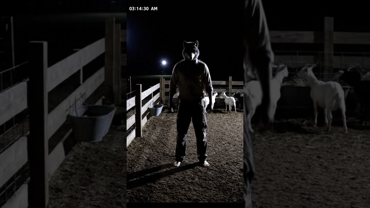 CCTV Caught a Wolf Turning Into a Human at Midnight 😱 AI