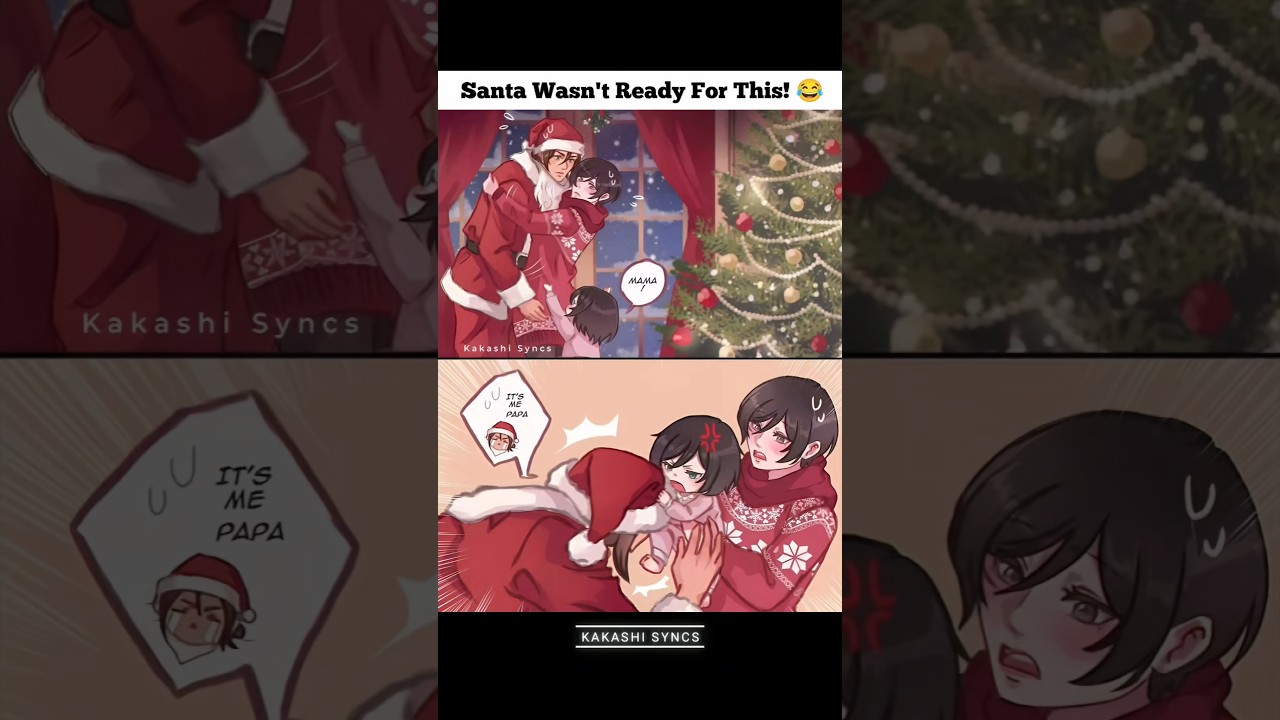 Eren Santa Caught In 4k! 😂✌🏻 | #ErenYeager #AttackOnTitan #AOT #Mikasa