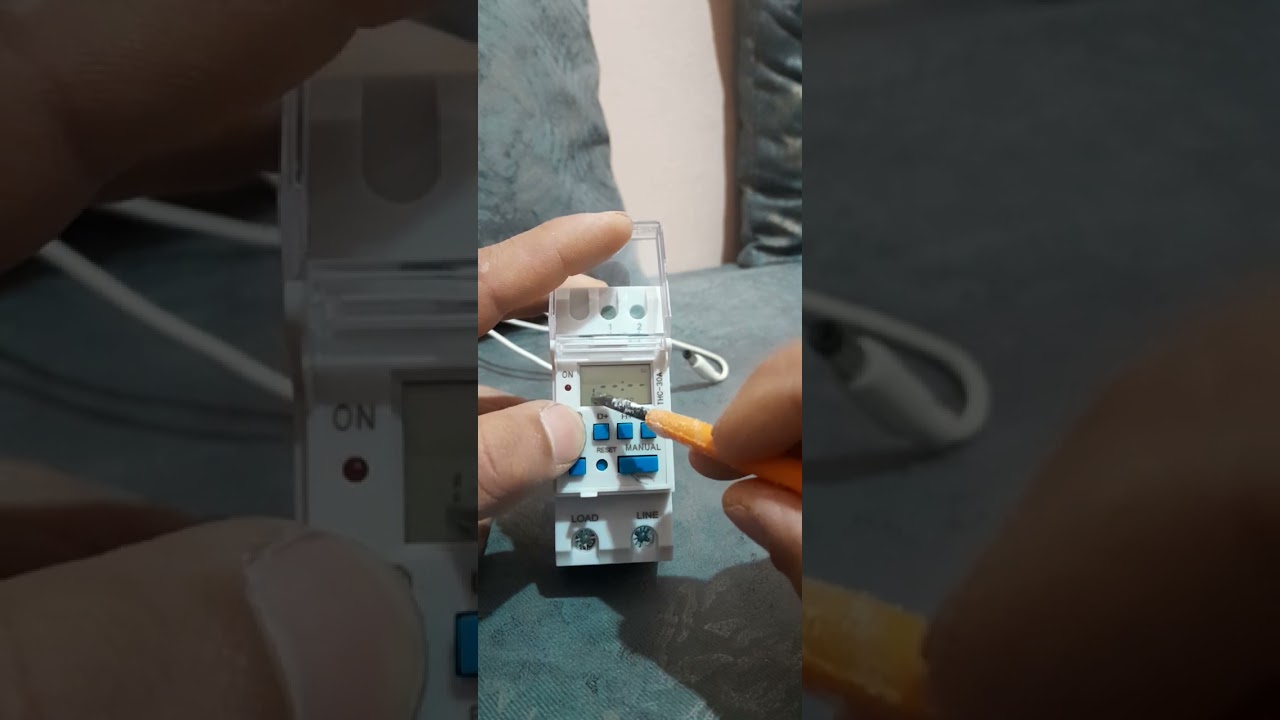 شرح طريقة برمجة مؤقت زمني إلكتروني من نوع THC-30A